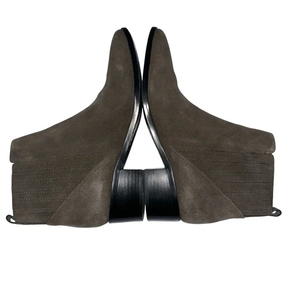 Marc Fisher Dark Gray Suede Yolli Bootie - Picture 6 of 9